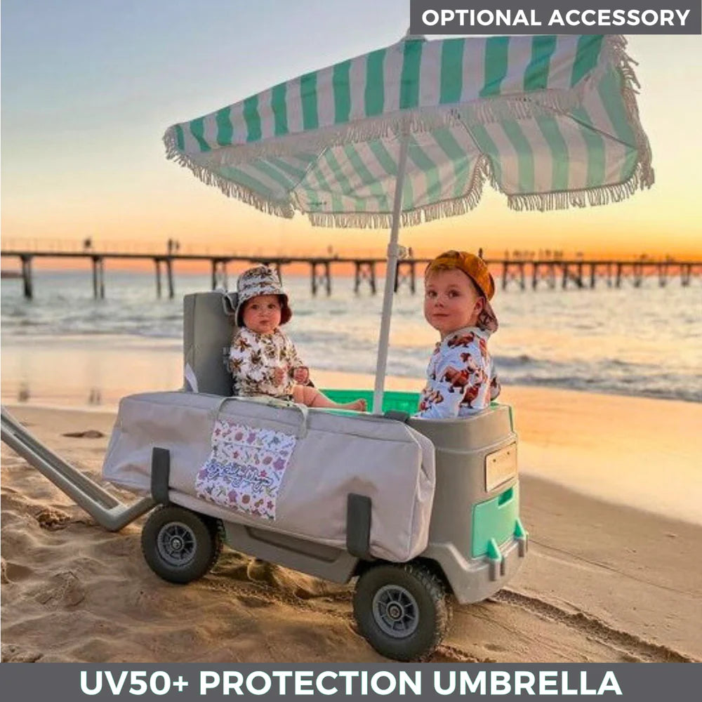 🚗 3-in-1 Family Utility Cart | Stroller + Cooler + Bench Seats All In One