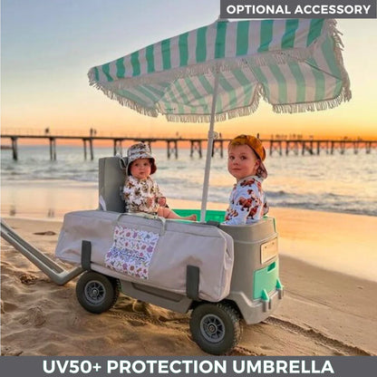 🚗 3-in-1 Family Utility Cart | Stroller + Cooler + Bench Seats All In One