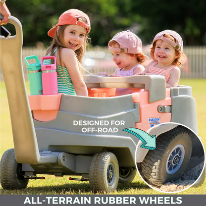🚗 3-in-1 Family Utility Cart | Stroller + Cooler + Bench Seats All In One