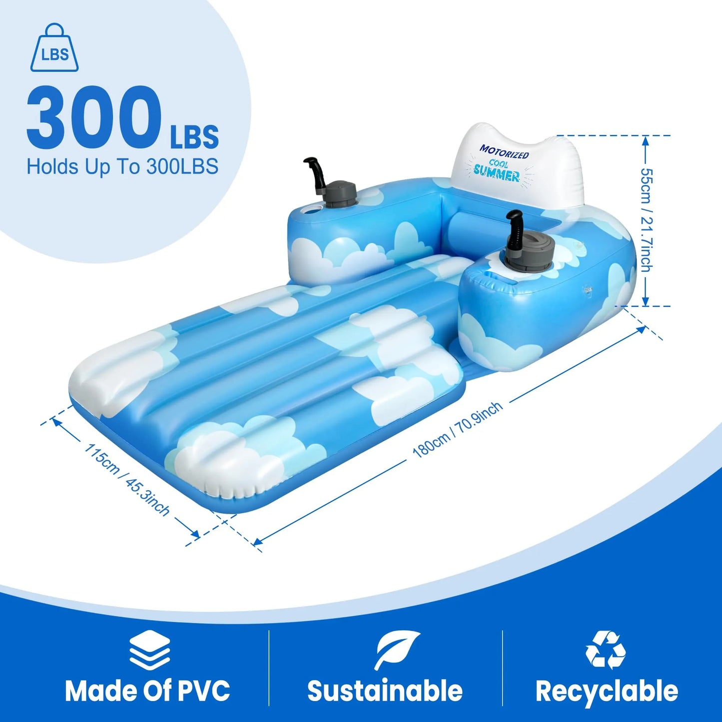 Motorized Pool Float for Adults