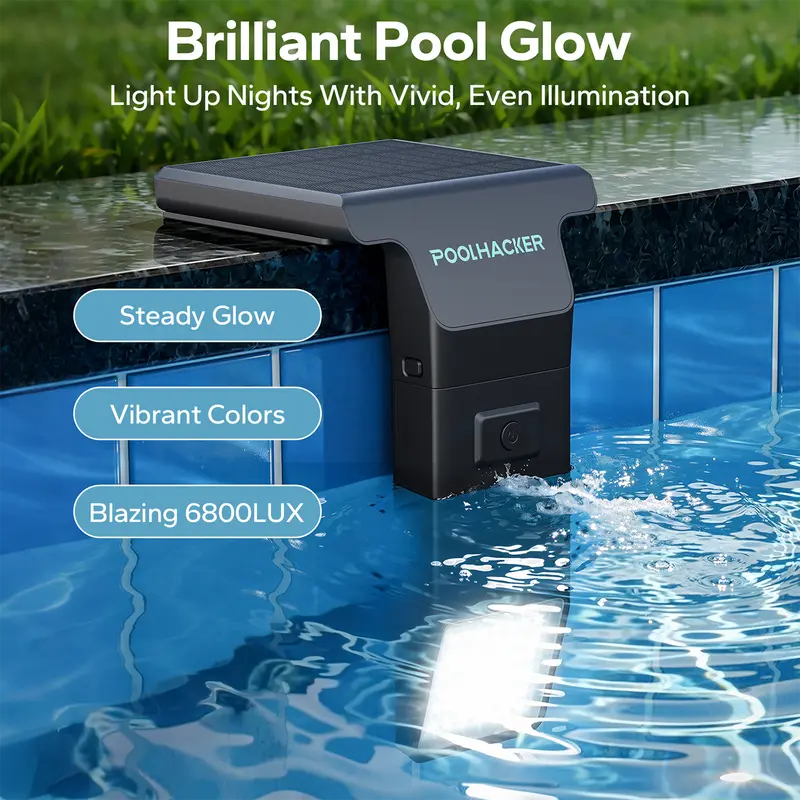 Poolside Solar light, Solar Light for Swimming Pool, above ground pool and In ground Pool Decorative Lighting
