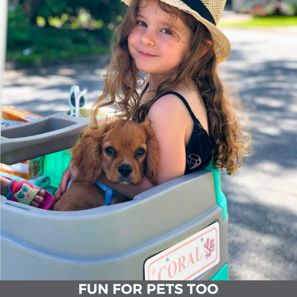 🚗 3-in-1 Family Utility Cart | Stroller + Cooler + Bench Seats All In One