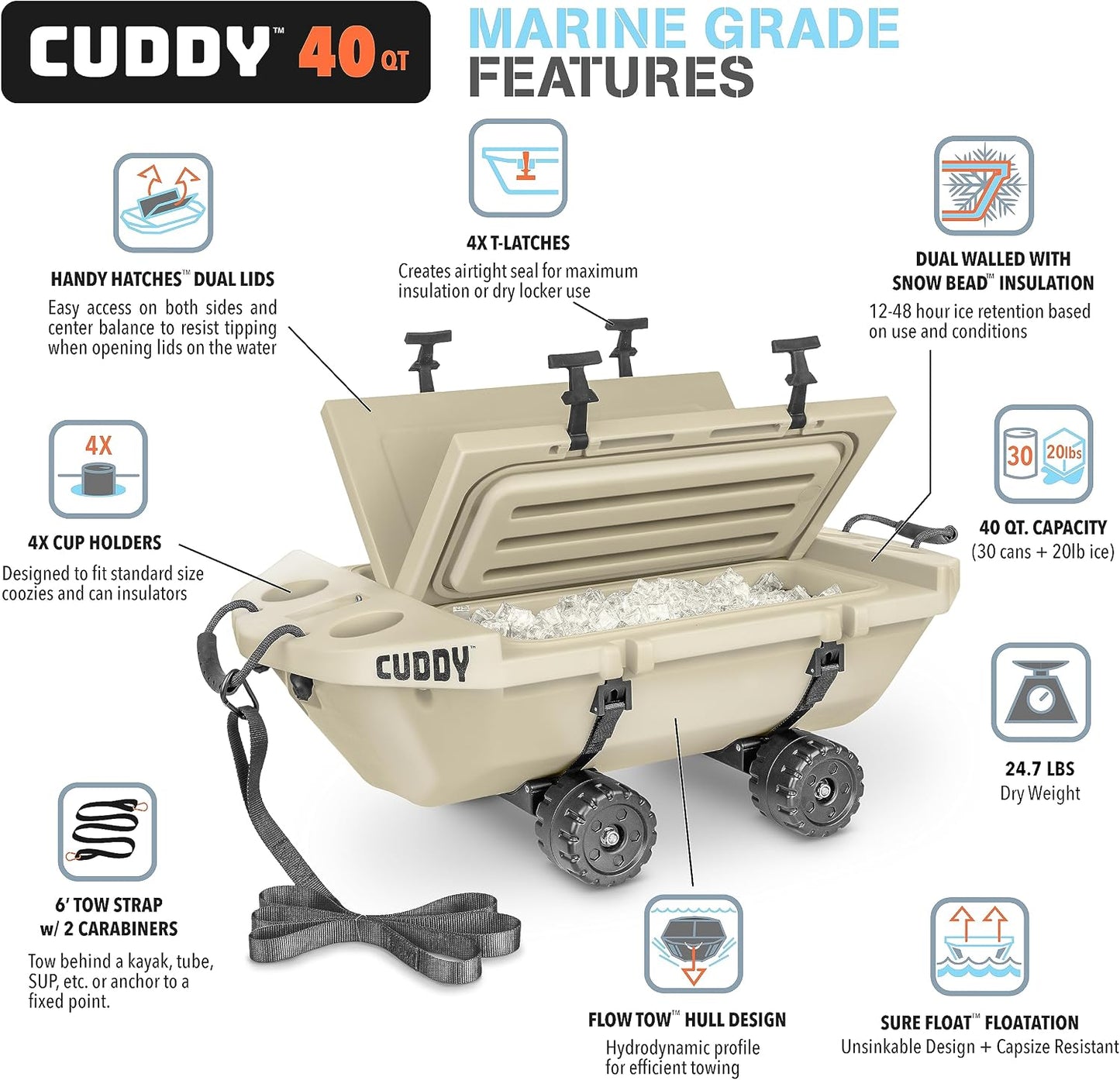 Amphibious Floating Cooler