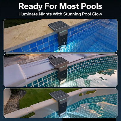 Poolside Solar light, Solar Light for Swimming Pool, above ground pool and In ground Pool Decorative Lighting