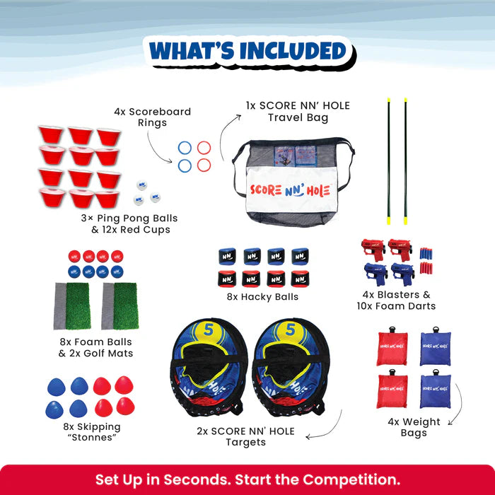 NEW! BLAST NN' HOLE Game Set | Blasters Meets Cornhole
