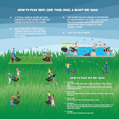 NEW! BLAST NN' HOLE Game Set | Blasters Meets Cornhole